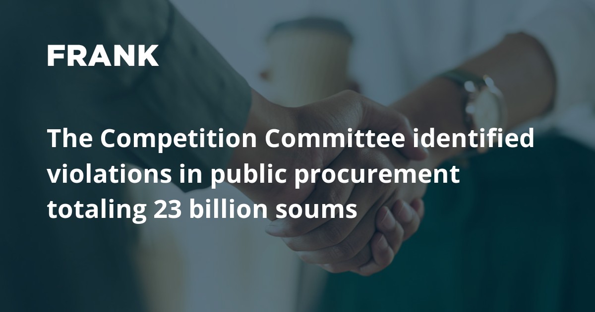 The Competition Committee identified violations in public procurement ...